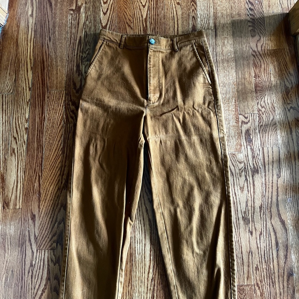 Wide-leg cropped pants